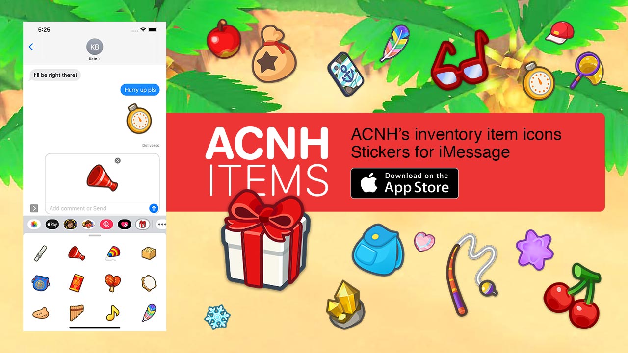 (ACNH Items — Stickers for iMessage)