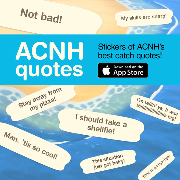 (ACNH Quotes — Stickers for Messages)
