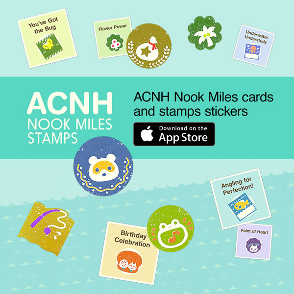 (ACNH Nook Miles Stamps — Stickers for iOS Messages)
