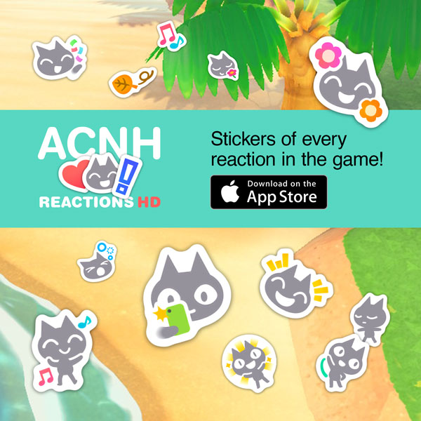 (ACNH Reactions HD — Emoji Stickers for Messages)
