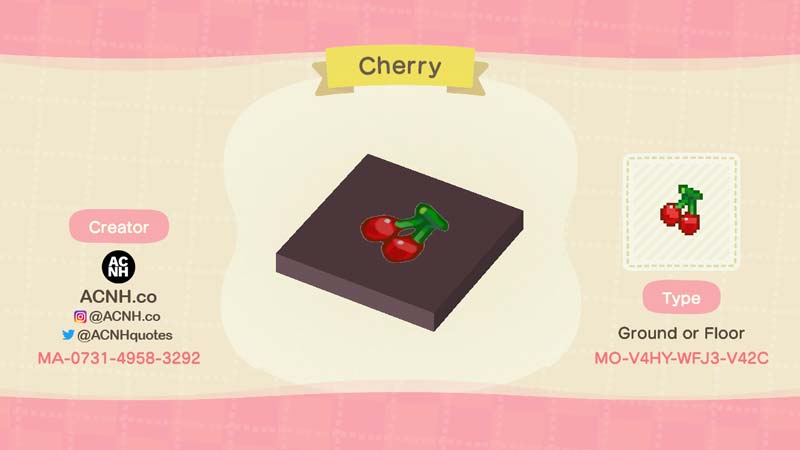 (Cherry Tree Label Design Code Image)