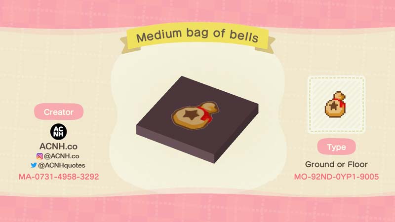 (Medium Bag of Bells Custom Design Code Image)