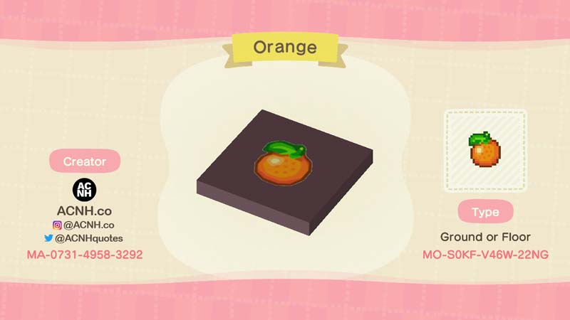 (Orange Tree Label Design Code Image)