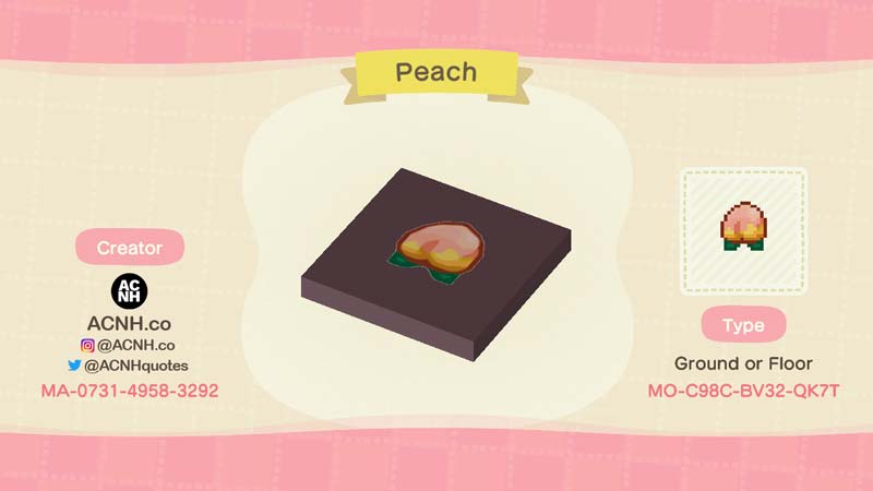 (Peach Tree Label Design Code Image)