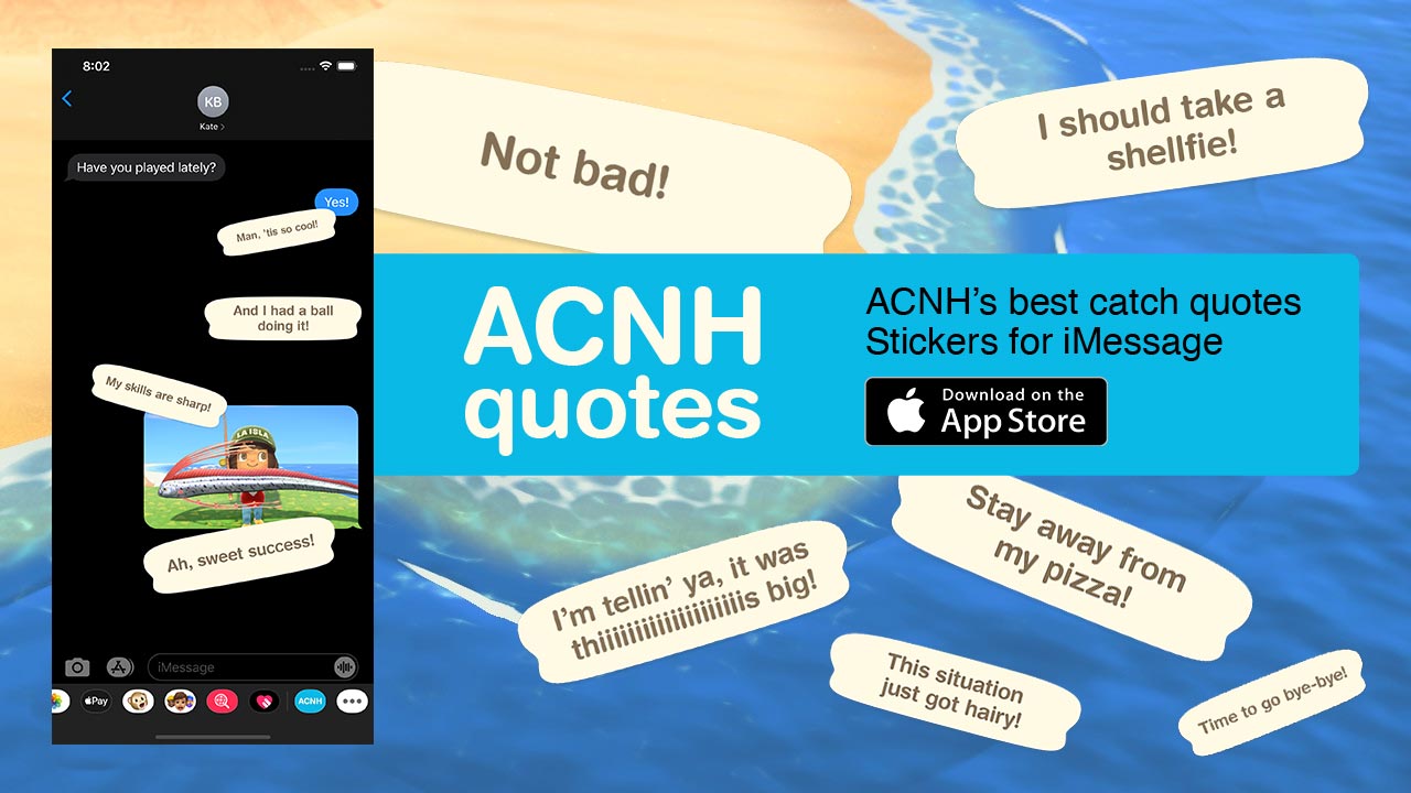 (ACNH Quotes — Stickers for iMessage)